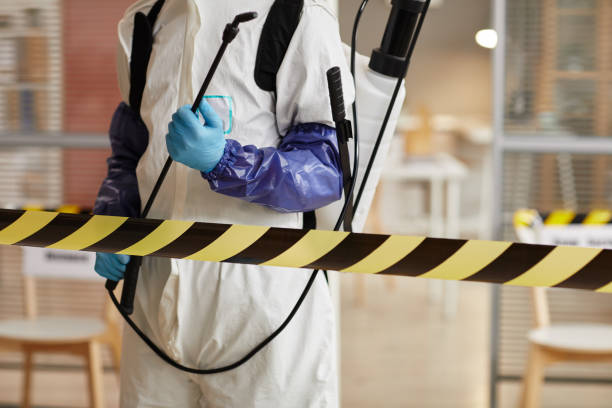 Professional Unattended Death Cleanup technician working in Albany, IN